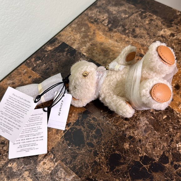 Coach bear bag charm shearling - Picture 8 of 8